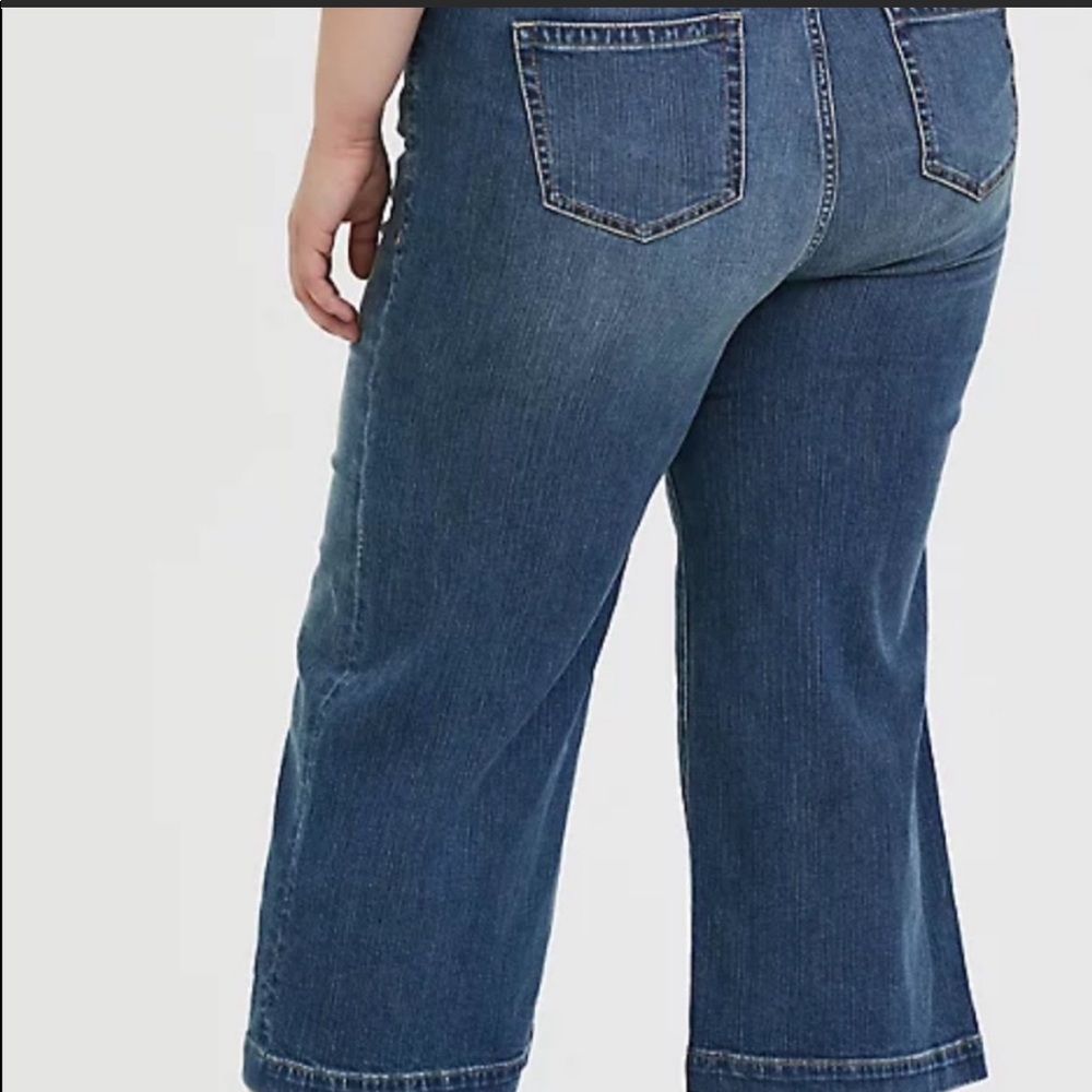 Wide Leg vintage crop jeans